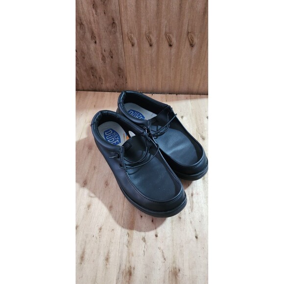 HEY DUDE MEN\'S WALLY X SLIP-ON SNEAKER TRIPLE BLACK SIZE 12 #031SE main image 7